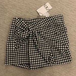 Zara gingham skort